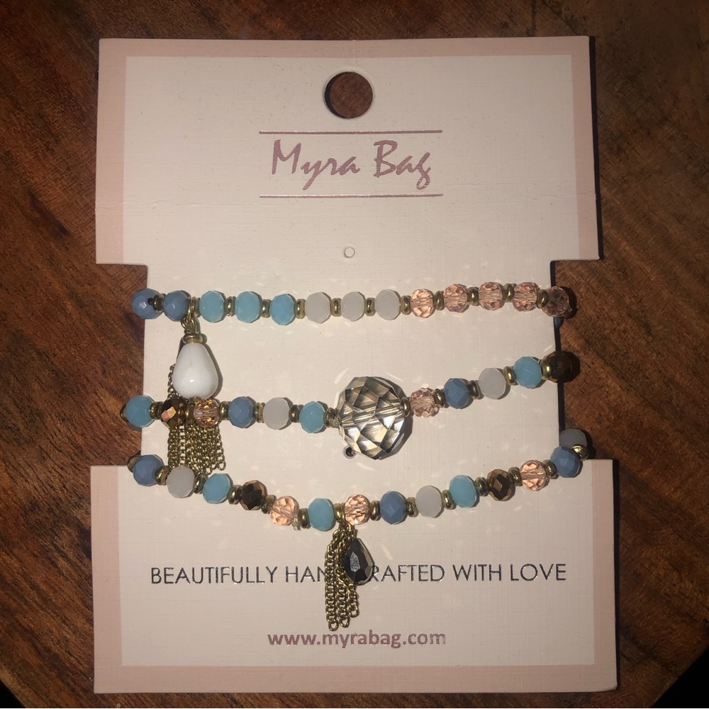 Layered beaded bracelets